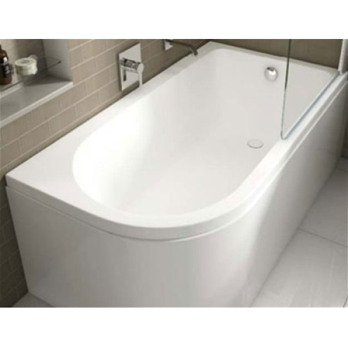 Carron Baths - Status Carronite Shower Bath 1550 x 850mm LH