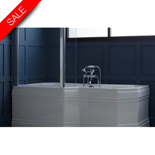 Carron Baths - Highgate bath Screen with etching-LH