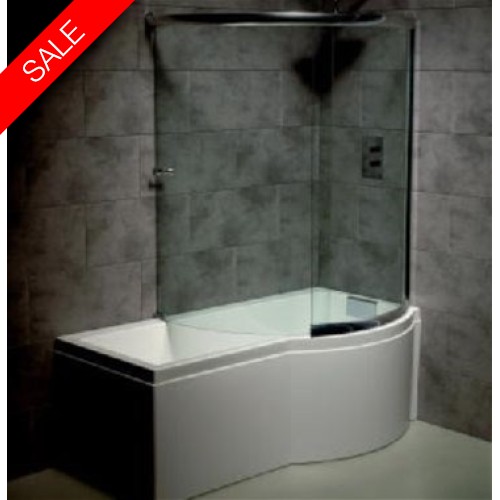 Carron Baths - Celsius Carronite Shower Bath 1700 x 750-900mm RH