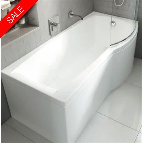 Carron Baths - Urban Carronite Shower Bath NTH RH 1700mm