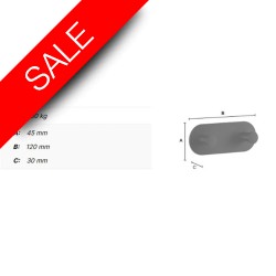 Smedbo - Dot - Double Hook Self-Adhesive  Length 125mm