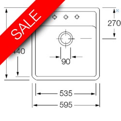 Villeroy & Boch - V&B Butler 60 Ceramic sink