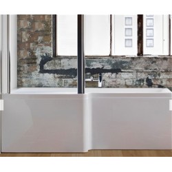 Carron Baths - Quantum 5mm Shower Bath NTH 1600 x 700-850mm LH