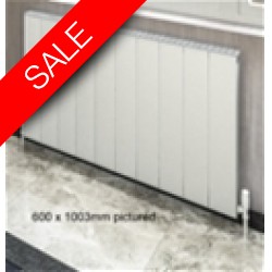 Eastbrook DR - Vesima 600 x 1203mm Aluminium Horizontal Radiator