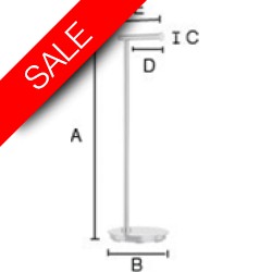 Smedbo - OutlineLite Toilet Roll Holder Freestanding Round