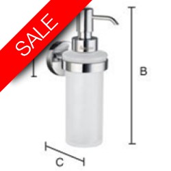 Smedbo - Home Holder With Glass Soap Dispenser Wallmounted
