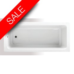 Vessini - Super Strength Acrylic Square Single Ended Bath 1700 x 750mm