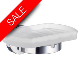 Smedbo - Home Holder With Frosted Glass Soap Dish