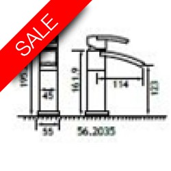 Eastbrook - Estorick Mono Basin Mixer, Clicker Waste