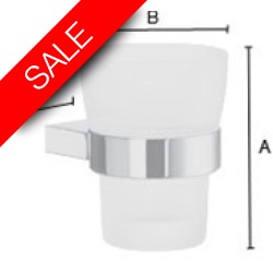 Smedbo - Air Holder With Frosted Glass Tumbler