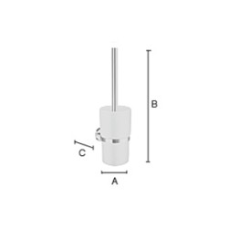 Smedbo - Home Toilet Brush Including Container