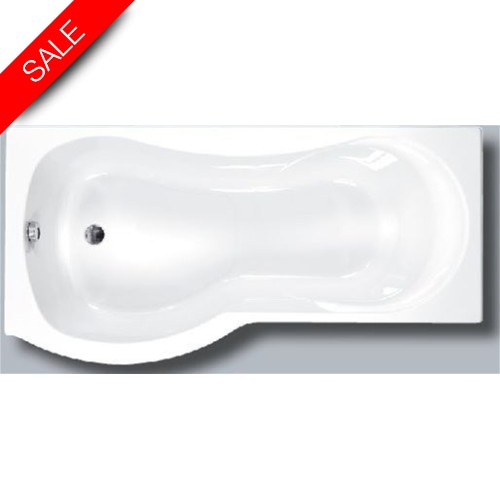 Carron Baths - Arc 5mm Shower Bath NTH 1700 x 700-850mm LH