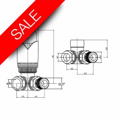 Abacus - Ultima Corner TRV8 Valve Set