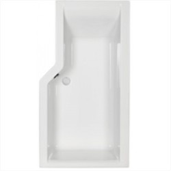 Carron Baths - Urban Edge 5mm Shower Bath NTH 1575 x 850mm RH