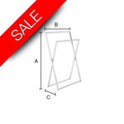 Smedbo - Outline Towel Rail Freestanding Height 890mm