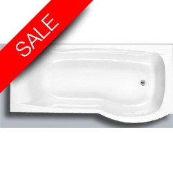 Carron Baths - Delta Carronite NTH Shower Bath 1700 x 700-800mm RH