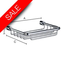 Smedbo - Sideline Basic Soap Basket 135 x 95mm Height 22mm