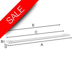 Smedbo - Air Single Towel Rail Length 606mm