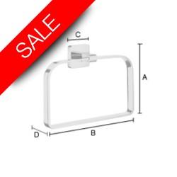 Smedbo - Ice Towel Ring Length 200mm