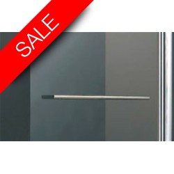 Vessini - E Series One Part Bath Screen With Towel Bar 800 x 1410mm