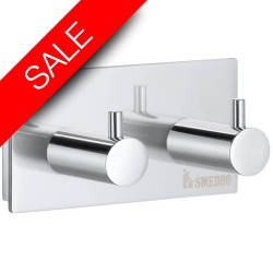 Smedbo - Pool Double Towel Hook Length 80mm Height 40mm