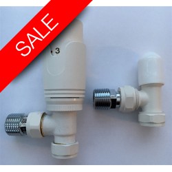 Eastbrook - 15mm Angled TRV & Lockshield Valve