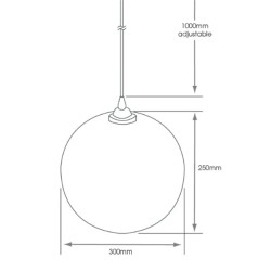 SycamoreLED - Nile E27 IP44 Pendant