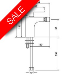 Vessini - Ki Mono Bidet Mixer Without PUW