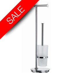 Smedbo - Outline Lite Toilet Roll Holder - Toilet Brush