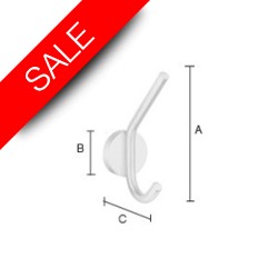Smedbo - House Bath Robe Hook Height 135mm