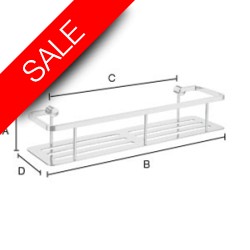 Smedbo - Sideline Design Soap Basket 400 x 103mm Height 70mm