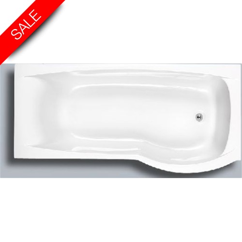 Carron Baths - Aspect 5mm Shower Bath 1700 x 700-800mm RH