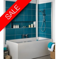 Carron Baths - Swing Carronite Shower Bath NTH 1575 x 850mm RH