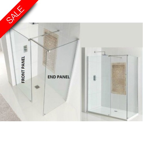 Eastbrook - Corniche Easy Clean Walk In End Panel For 760mm