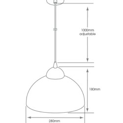 SycamoreLED - Yukon E27 IP44 Pendant