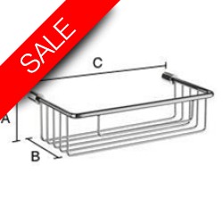 Smedbo - Sideline Basic Soap Basket 215 x 117mm Height 60mm