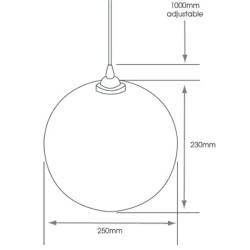 SycamoreLED - Hudson E27 IP44 Pendant