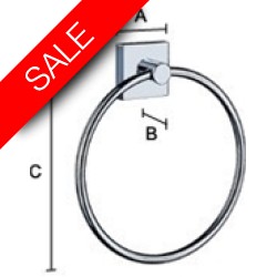 Smedbo - House Towel Ring Dia 170mm