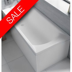 Carron Baths - Delta Twin Grips Bath 1600 x 700mm, Carronite