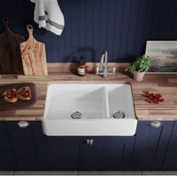 Thomas Denby - Thomas Denby Suffolk 800 1.5 Bowl Ceramic Belfast Sink