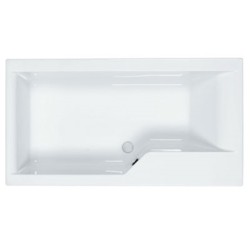 Carron Baths - Swing Carronite Shower Bath NTH 1575 x 850mm LH