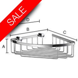 Smedbo - Design Corner Soap Basket 195 x 195mm-Height 60mm
