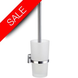 Smedbo - House Toilet Brush Inc Container In Frosted Glass
