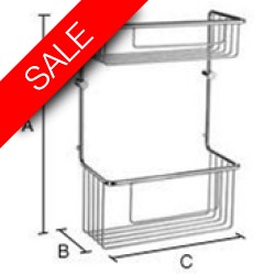 Smedbo - Sideline Basic Basket Double 215 x 110mm