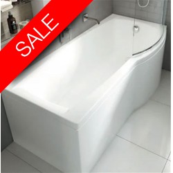 Carron Baths - Urban 5mm Shower Bath NTH RH 1500mm