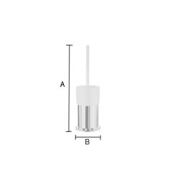 Smedbo - Outline Toilet Brush Inc Container Round Height 415mm