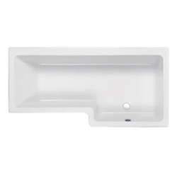Carron Baths - Quantum Carronite Shower Bath NTH 1600 x 700-850mm RH