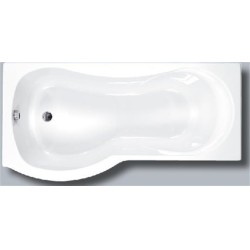 Carron Baths - Arc Carronite Shower Bath NTH 1700 x 700-850mm LH