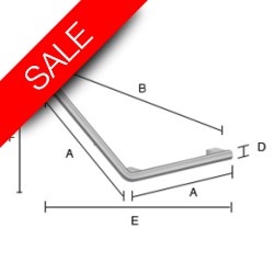 Smedbo - Liviing Grab Bar V-Shape-Left 400 x 400mm