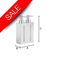 Smedbo - Outline Wall Mounted Soap Dispenser 210mm 2 Containers
